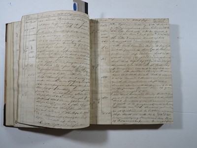Lot 111 - ROBERT CHARLES MALDEN'S MIDSHIPMAN'S LOG BOOKS, 1809-1816