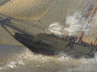 Lot 12 - NICHOLAS MATTHEW CONDY (BRITISH, 1816/18-1851) - Schooner Yacht 'Ellen Gillman' 174 Tons