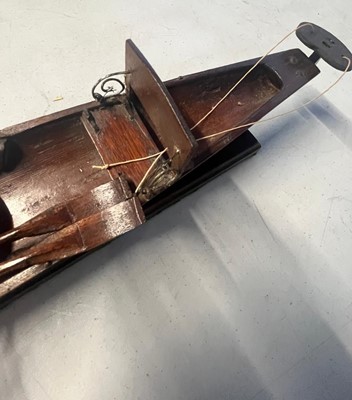 Lot 15 - A 19TH CENTURY MODEL FOR A SINGLE PERSON THAMES ROWING SKIFF