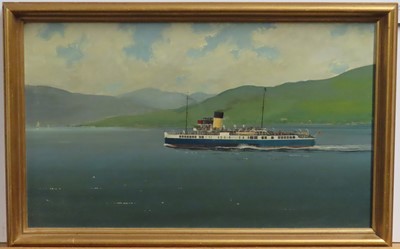 Lot 192 - δ LEONARD JOHN PEARCE (JOHN BOWER) (BRITISH, 1932-2018) - P.S. 'Caledonia' steaming in the Highlands