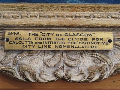 Lot 29 - δ FRANK HENRY MASON (BRITISH, 1875-1965) - The City Line's 'City of Glasgow' outward bound in the North Channel with Ailsa Craig and Stranraer behind