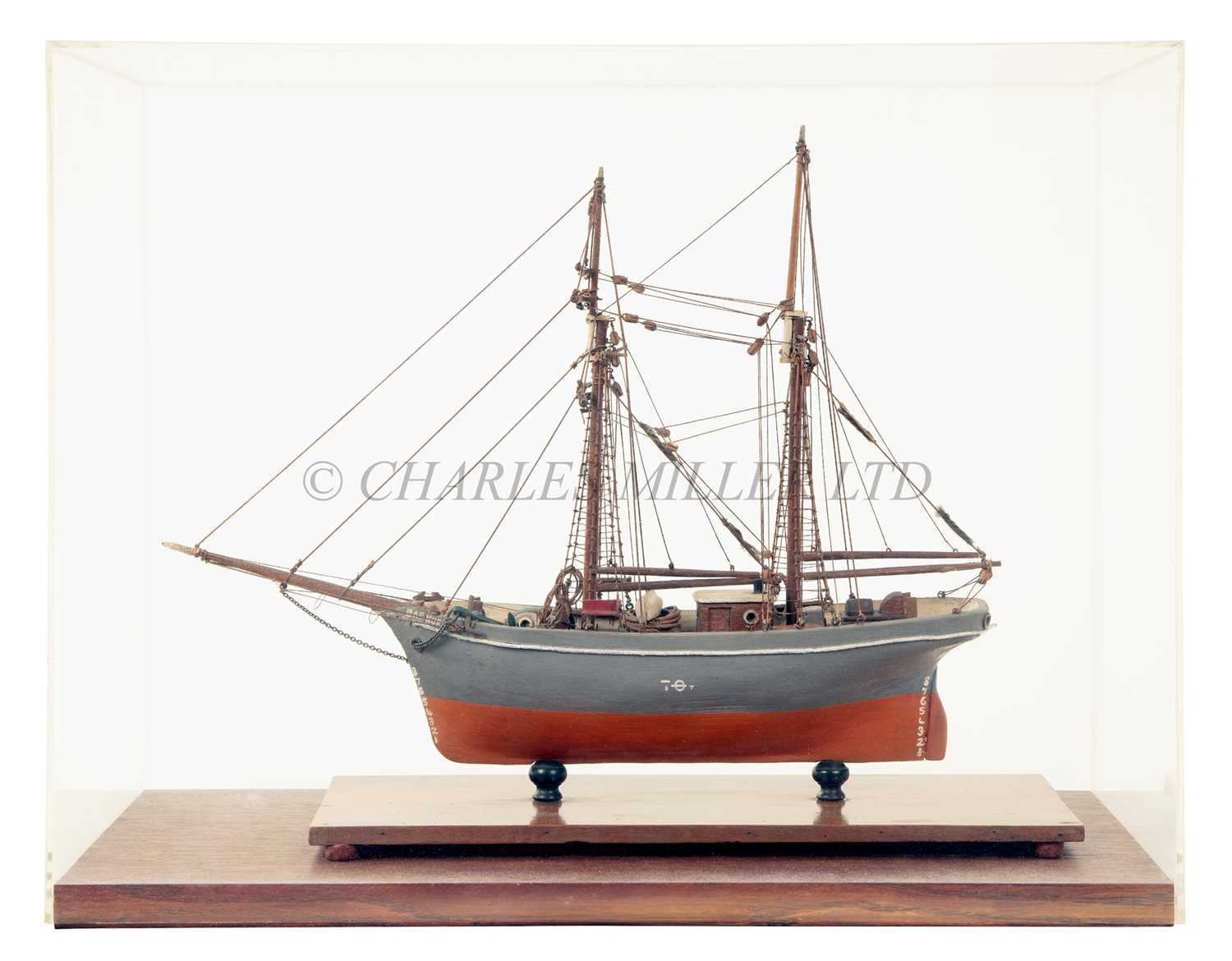 Lot 8 - A SAILOR'S MODEL OF THE TOP SAIL SCHOONER C&F NURSE OF BRIDGWATER, CIRCA 1910
