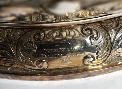 Lot 38 - A VICTORIAN SILVER ROSE BOWL PRESENTED TO THE WORSHIPFUL COMPANY OF SHIPWRIGHTS