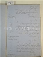 Lot 64 - COPY LOG BOOK OF H.M. PADDLE SHIP GORGON, CIRCA 1858