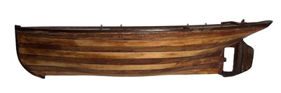 Lot 123 - AN INCOMPLETE MODEL STEAM YACHT