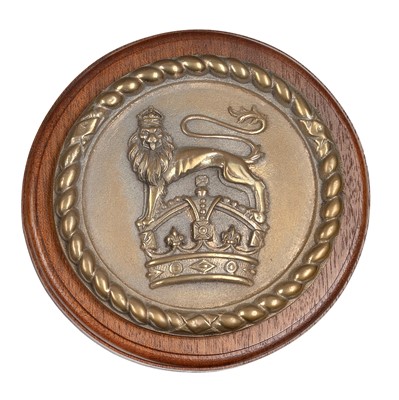 Lot 69 - A MODERN 6½IN. TOMPION FOR H.M. BATTLESHIP 'ROYAL SOVEREIGN' [1919]