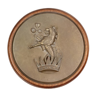 Lot 59 - AN 8IN. UNOFFICIAL TOMPION FOR H.M. BATTLESHIP CALCUTTA, 1918