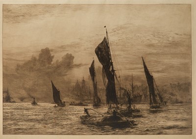 Lot 86 - WILLIAM LIONEL WYLLIE (BRITISH, 1851-1931) The Pool of London
