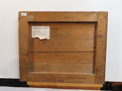 Lot 197 - PRISON HULK GRAFFITI, A PINE BULKHEAD PANEL FROM HMS 'DROMEDARY', BERMUDA, 1852-56