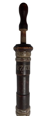 Lot 104 - AN 18TH CENTURY STYLE WOOD SQUIRT