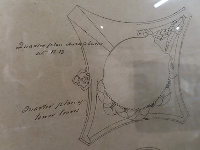 Lot 73 - ARCHITECTURAL DESIGN DRAWINGS FOR LONDON'S NELSON COLUMN, 1843