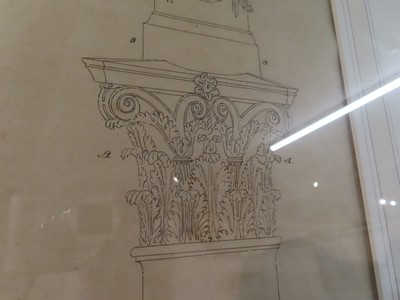 Lot 73 - ARCHITECTURAL DESIGN DRAWINGS FOR LONDON'S NELSON COLUMN, 1843