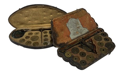 Lot 197 - AN 18TH CENTURY COIN BALANCE BY TOBIAS MARTIN KOLB