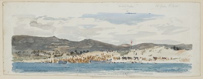 Lot 60 - δ NORMAN WILKINSON (BRITISH, 1878-1971) Dressing Station - "A" Beach
