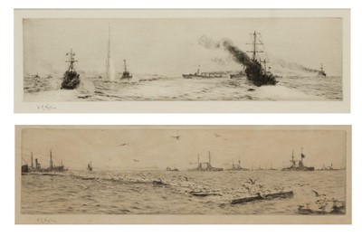 Lot 82 - WILLIAM LIONEL WYLLIE (BRITISH, 1851-1931) Hunting for a U-Boat