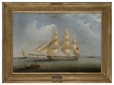 Lot 17 - CIRCLE OF WILLIAM JOHN HUGGINS (BRITISH, 1781-1845) The Money, Wigram & Son's Frigate 'Seringapatam' off the North Foreland, circa 1843
