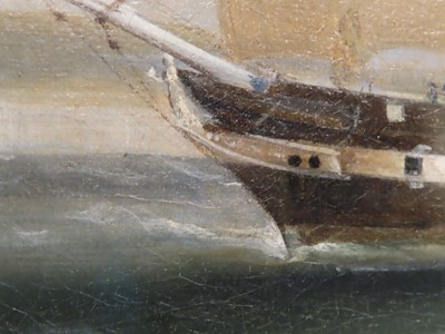 Lot 17 - CIRCLE OF WILLIAM JOHN HUGGINS (BRITISH, 1781-1845) The Money, Wigram & Son's Frigate 'Seringapatam' off the North Foreland, circa 1843