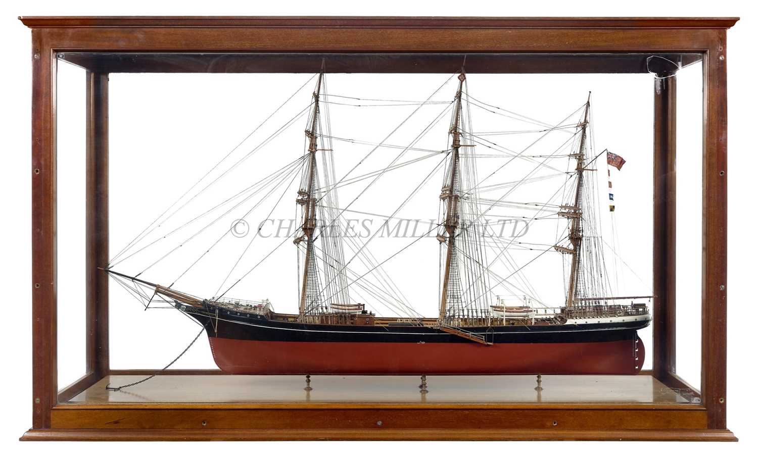 Lot 9 - A 1:60 SCALE BUILDER'S MODEL OF THE WOOL CLIPPER 'SCOTTISH MINSTREL', BUILT BY RICHARDSON, DUCK & CO. LTD, 1877