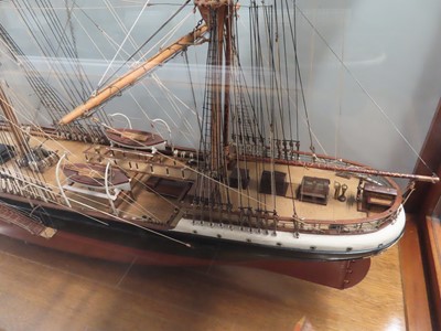 Lot 9 - A 1:60 SCALE BUILDER'S MODEL OF THE WOOL CLIPPER 'SCOTTISH MINSTREL', BUILT BY RICHARDSON, DUCK & CO. LTD, 1877