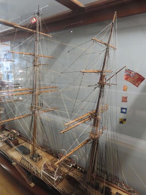 Lot 9 - A 1:60 SCALE BUILDER'S MODEL OF THE WOOL CLIPPER 'SCOTTISH MINSTREL', BUILT BY RICHARDSON, DUCK & CO. LTD, 1877