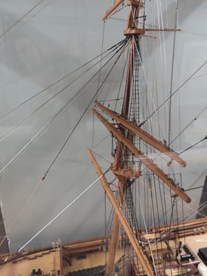 Lot 9 - A 1:60 SCALE BUILDER'S MODEL OF THE WOOL CLIPPER 'SCOTTISH MINSTREL', BUILT BY RICHARDSON, DUCK & CO. LTD, 1877