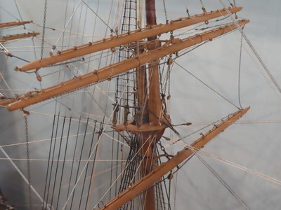 Lot 9 - A 1:60 SCALE BUILDER'S MODEL OF THE WOOL CLIPPER 'SCOTTISH MINSTREL', BUILT BY RICHARDSON, DUCK & CO. LTD, 1877
