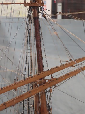 Lot 9 - A 1:60 SCALE BUILDER'S MODEL OF THE WOOL CLIPPER 'SCOTTISH MINSTREL', BUILT BY RICHARDSON, DUCK & CO. LTD, 1877