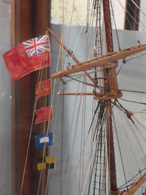 Lot 9 - A 1:60 SCALE BUILDER'S MODEL OF THE WOOL CLIPPER 'SCOTTISH MINSTREL', BUILT BY RICHARDSON, DUCK & CO. LTD, 1877