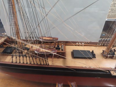 Lot 9 - A 1:60 SCALE BUILDER'S MODEL OF THE WOOL CLIPPER 'SCOTTISH MINSTREL', BUILT BY RICHARDSON, DUCK & CO. LTD, 1877