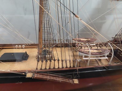 Lot 9 - A 1:60 SCALE BUILDER'S MODEL OF THE WOOL CLIPPER 'SCOTTISH MINSTREL', BUILT BY RICHARDSON, DUCK & CO. LTD, 1877