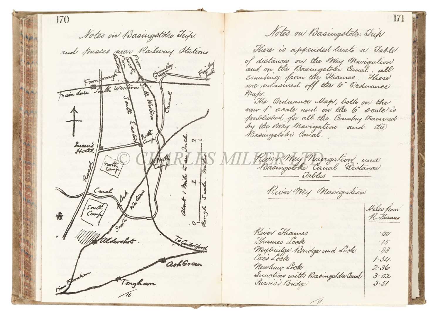 Lot 35 - AN ENTERTAINING JOURNAL FOR A TRIP UP THE THAMES BY HENRY MARC BRUNEL AND FRIENDS IN 1885