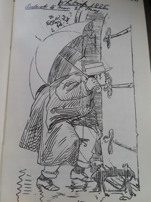Lot 35 - AN ENTERTAINING JOURNAL FOR A TRIP UP THE THAMES BY HENRY MARC BRUNEL AND FRIENDS IN 1885