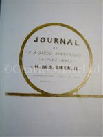 Lot 63 - A MIDSHIPMAN'S LOG OF H.M. SHIPS CUMBERLAND AND SIREN, CIRCA 1858-9