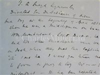 Lot 63 - A MIDSHIPMAN'S LOG OF H.M. SHIPS CUMBERLAND AND SIREN, CIRCA 1858-9