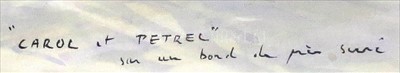 Lot 39 - δ GUY L'HOSTIS (FRENCH, 1945- )<br/>"CAROL et...