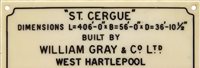 Lot 376 - THE BUILDER'S MODEL FOR THE S.S. ST. CERGUE...