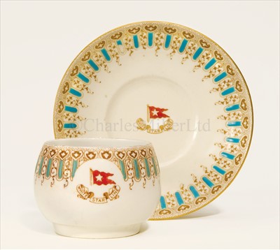 Lot 113 - A WHITE STAR LINE FIRST CLASS CHOCOLATE CUP...