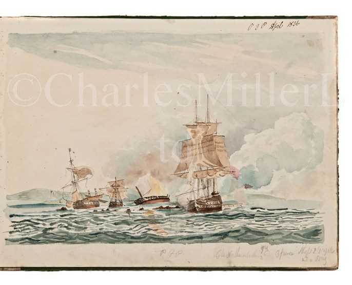 Lot 76 - THE SKETCHBOOK OF CADET POWNOLL FLEETWOOD...