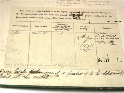 Lot 76 - THE SKETCHBOOK OF CADET POWNOLL FLEETWOOD...
