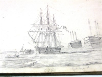 Lot 76 - THE SKETCHBOOK OF CADET POWNOLL FLEETWOOD...