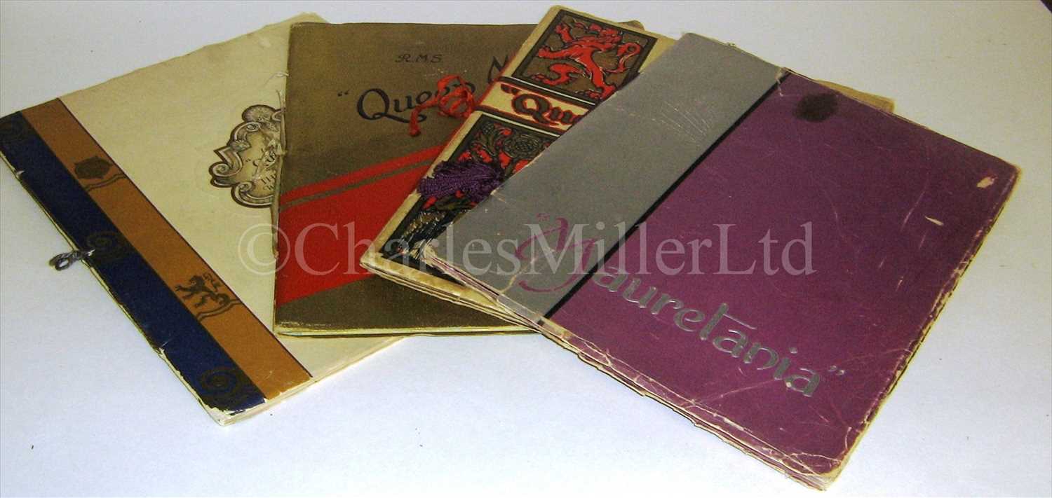 Lot 134 - CUNARD LAUNCHING BROCHURES<br/>for Mauretania...