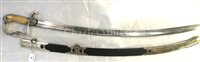Lot 67 - Ø AN UNIDENTIFIED NAVAL SWORD, THE HILT POSSIBLY CAPTURED DURING THE WAR OF 1812